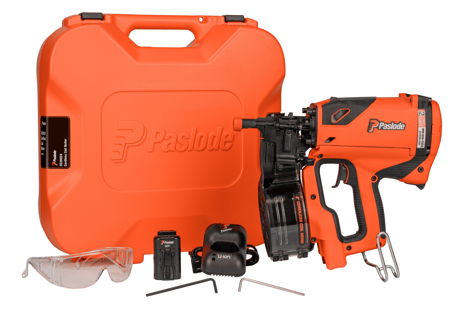 Paslode CSF 919100 Coil Siding & Fencing Nailer, 1-1/4" to 2" outside box