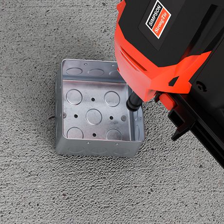 Simpson Strong-Tie G3 Gas-Actuated Fastening Tool Kit pin junction box installation