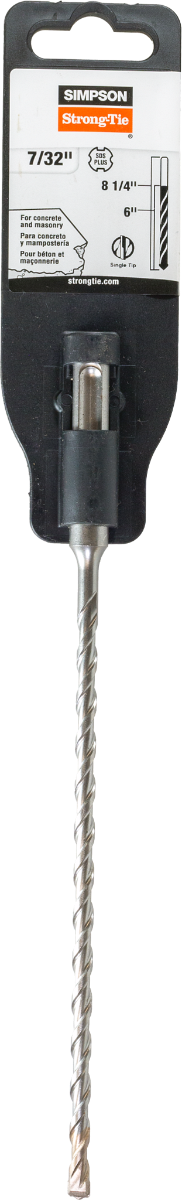 7/32” x 8-1/4” Simpson Strong-Tie MDPL02108 SDS-plus Drill Bits