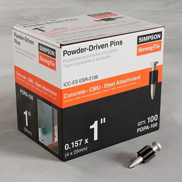 0.157” x 1” Simpson Strong-Tie PDPA-100 PDPA Powder-Driven Pin box