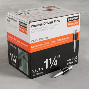 0.157” x 1-1/4” Simpson Strong-Tie PDPA-125 PDPA Powder-Driven Pin package