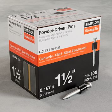 0.157”x 1-1/2” Simpson Strong-Tie PDPA-150 PDPA Powder-Driven Pin package