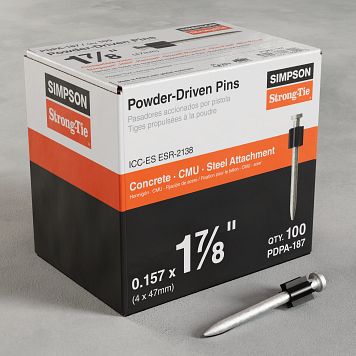 0.157”x 1-7/8” Simpson Strong-Tie PDPA-187 PDPA Powder-Driven Pin package