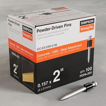 0.157”x 2” Simpson Strong-Tie PDPA-200 PDPA Powder-Driven Pin package