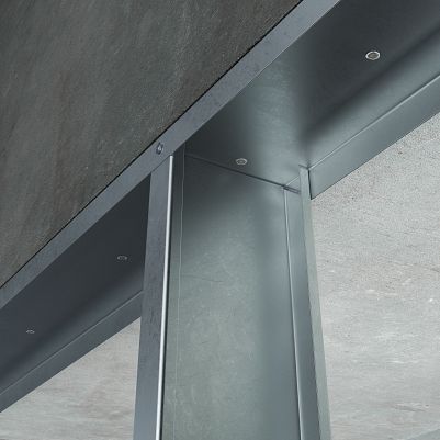 0.157” x 1” Simpson Strong-Tie PDPAT-100 PDPAT Powder-Driven Top Hat Pin steel framing to ceiling