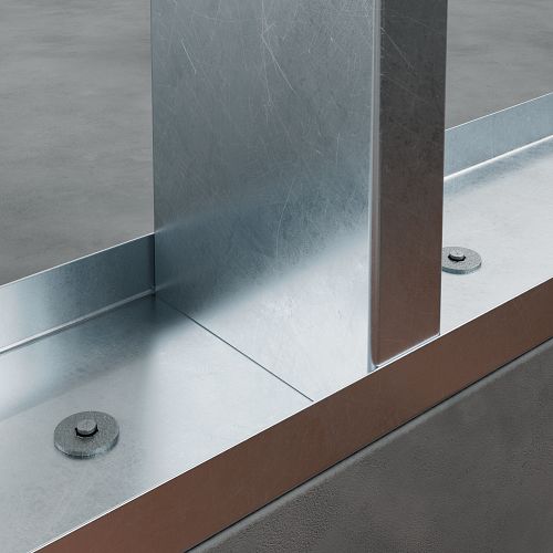 0.157” x 1-1/2” Simpson Strong-Tie PDPAWL-150 PDPAWL Powder-Driven Pin with 1" Washer steel to concrete install