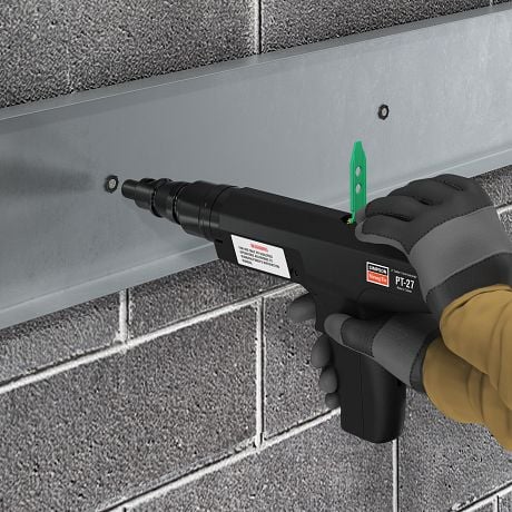 Simpson Strong-Tie PT-27 General Purpose Tool PT-27 and PDPA Installation — Steel Framing to CMU