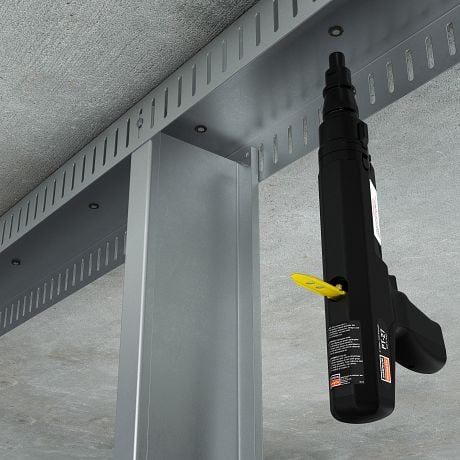Simpson Strong-Tie PT-27 General Purpose Tool PT-27 and PDPA Installation — Steel Framing to Concrete