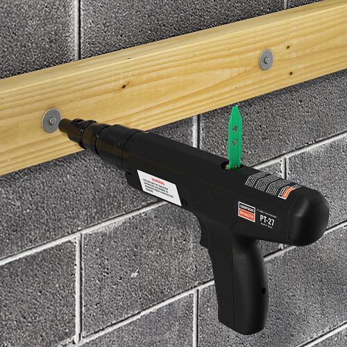 0.157” x 1” Simpson Strong-Tie PDPAWL-100 PDPAWL Powder-Driven Pin with 1" Washer installation of wood to cmu with pt-27
