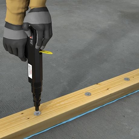Simpson Strong-Tie PT-27 General Purpose Tool PT-27 and PDPAWL Installation — Wood to Concrete