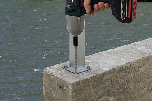 1/2” x 6-1/2” Simpson Strong-Tie 316 Stainless Steel Titen HD Concrete Masonry Screw THD50612H6SS install