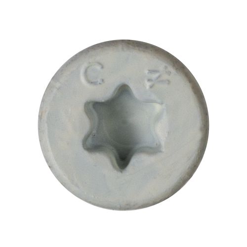 ¼”x 2-¼” White Flat Head Simpson Strong-Tie TNTW25214TF Titen Turbo Concrete Masonry Screw head