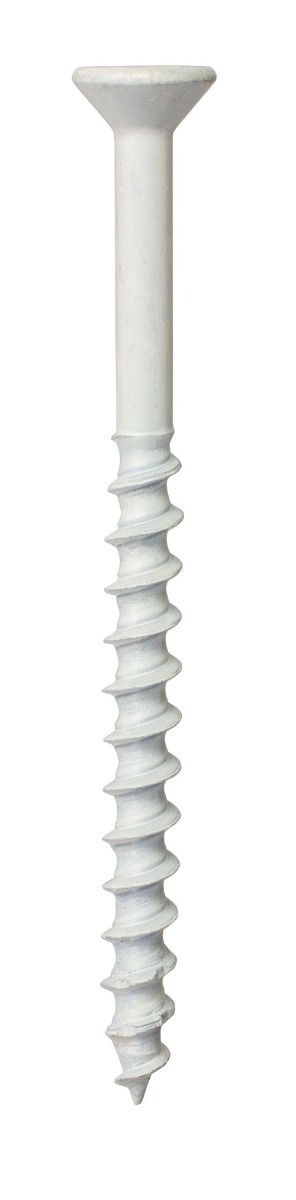 ¼”x 2-¼” White Flat Head Simpson Strong-Tie TNTW25214TF Titen Turbo Concrete Masonry Screw