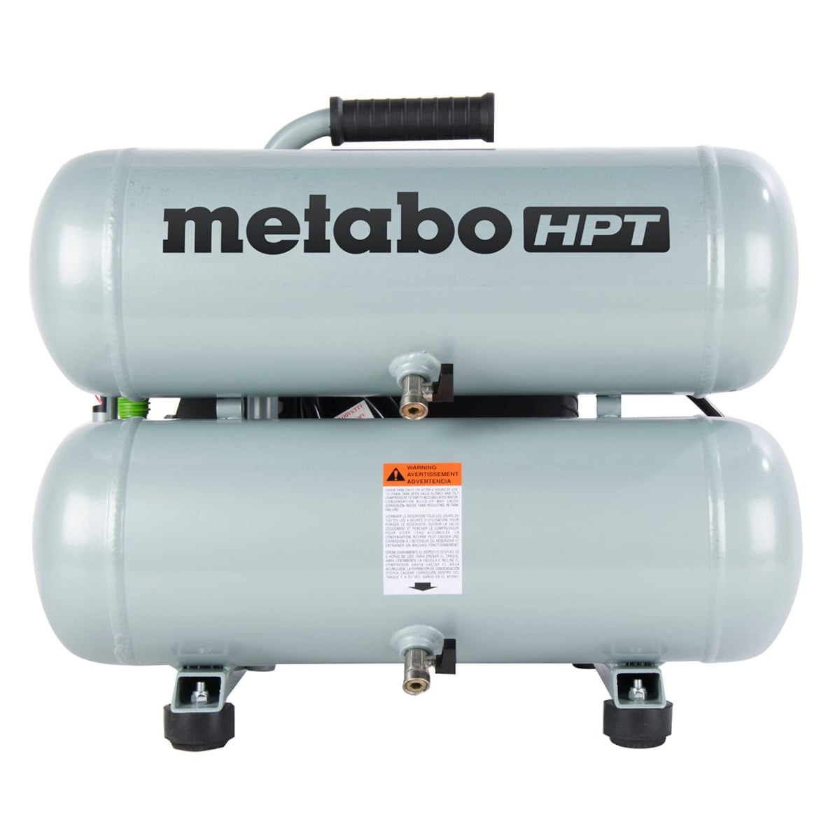 Metabo HPT EC99S 4 Gallon Portable Electric Twin Stack Air Compressor