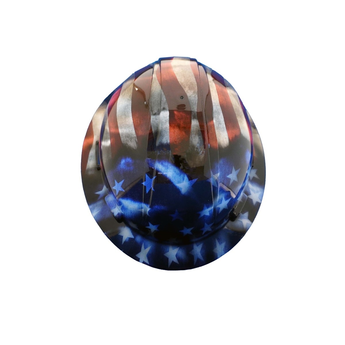 PIP 280-HP641R-AG Dynamic Kilimanjaro Full Brim American Flag Gloss Hard Hat top