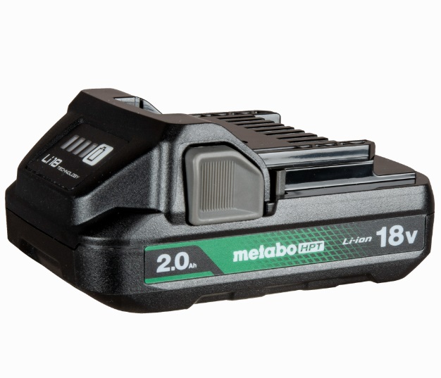 Metabo HPT BSL1820M 2.0 Ah Lithium Ion Battery w/ Fuel Gauge slide type