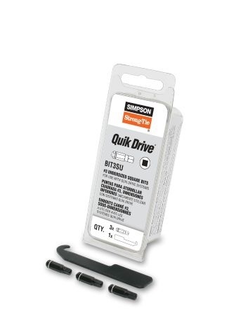 Quik Drive BIT3SU-RC3 #3 Undersize Square Bits, 3Pk.