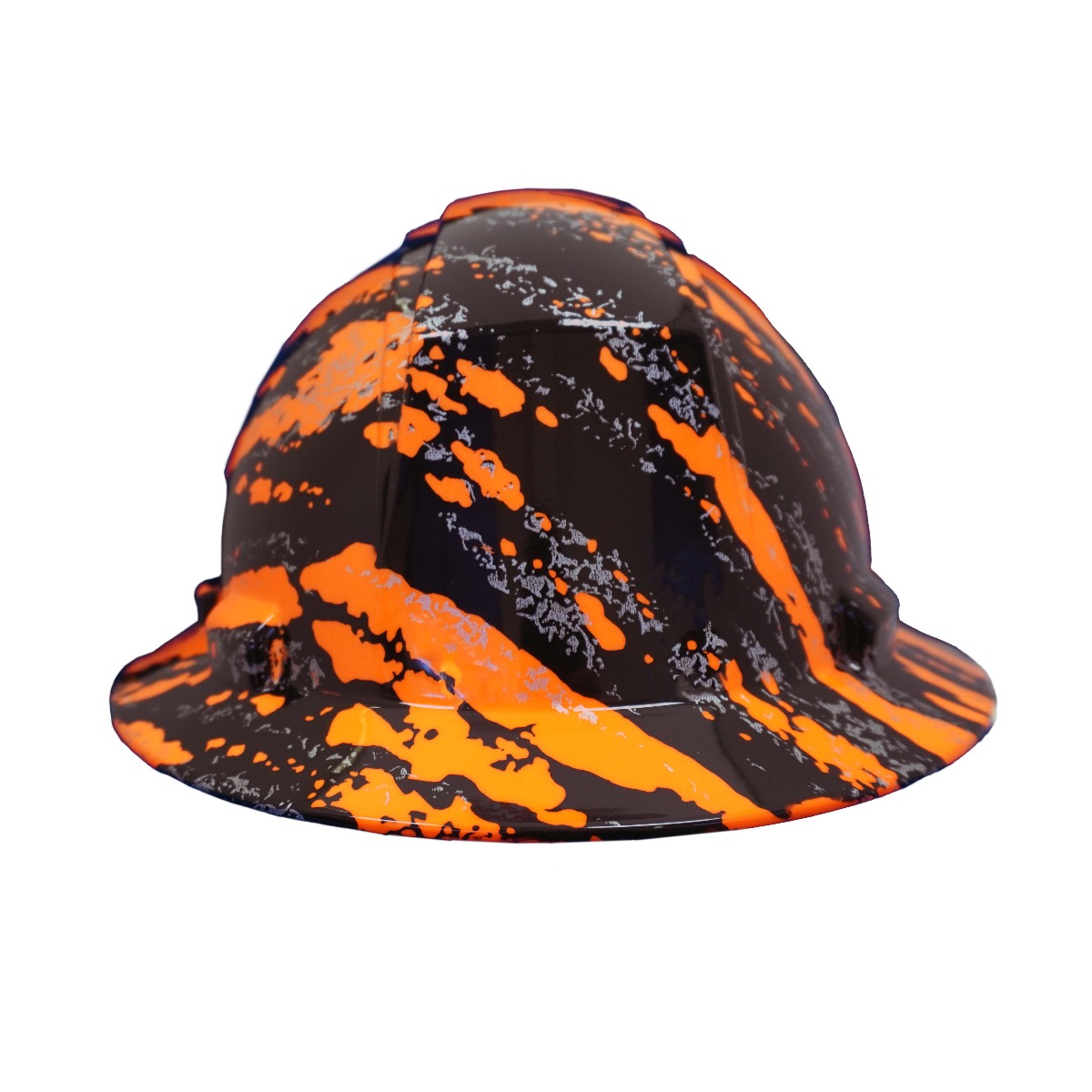 PIP 280-HP641R-BO Dynamic Kilimanjaro Full Brim Black & Orange Hard Hat front
