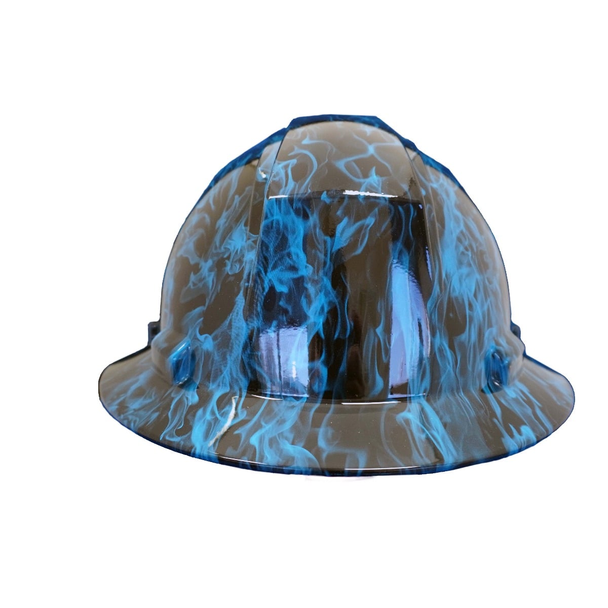 PIP 280-HP641R-BF Dynamic Kilimanjaro Full Brim Blue Flames Hard Hat front