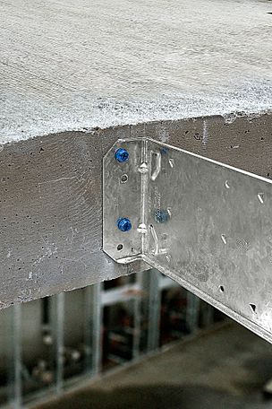 1/4” x 1-3/4” Hex Titen Turbo Concrete Masonry Screw fcb install