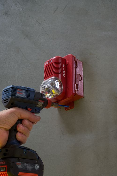 3/16” x 2-1/4” Hex Titen Turbo Concrete Masonry Screw fire alarm