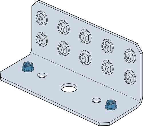 1/4” x 1-3/4” Hex Titen Turbo Concrete Masonry Screw install