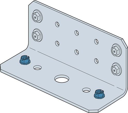 1/4” x 5” Hex Titen Turbo Concrete Masonry Screw install