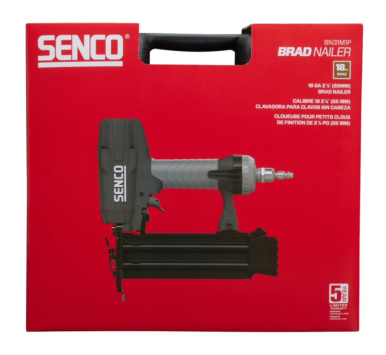 Senco BN31M1P 18-Gauge Brad Nailer, 5/8" - 2-1/8" box