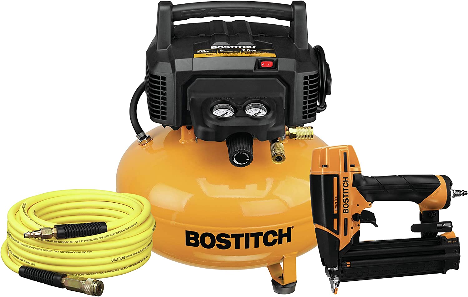 Bostitch BT1KIT18SP 6 Gal. Electric Compressor & 16-Gauge Finish Nailer Combo Kit