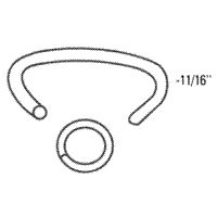 RING616G50B 16 Gauge 11/16" GL C Ring Blunt Tip