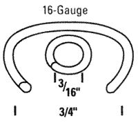 RING16SS110 Bostitch 16 Gauge 3/4" Stainless Steel C Ring