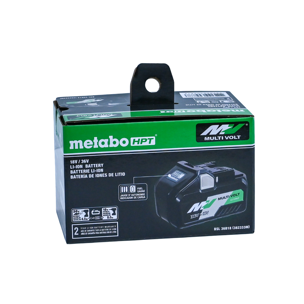 Metabo HPT 382333M MultiVolt 36V/18V Li-Ion Battery Package