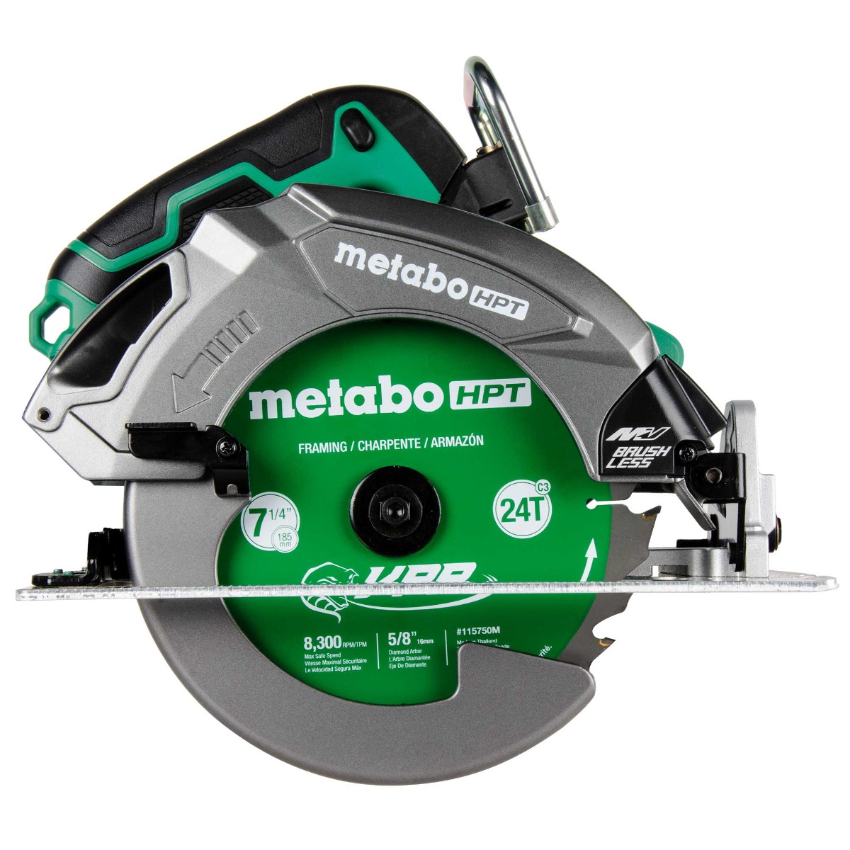 Metabo HPT C3607DB MultiVolt 36V 7-1/4” Circular Saw Kit SIDE VIEW