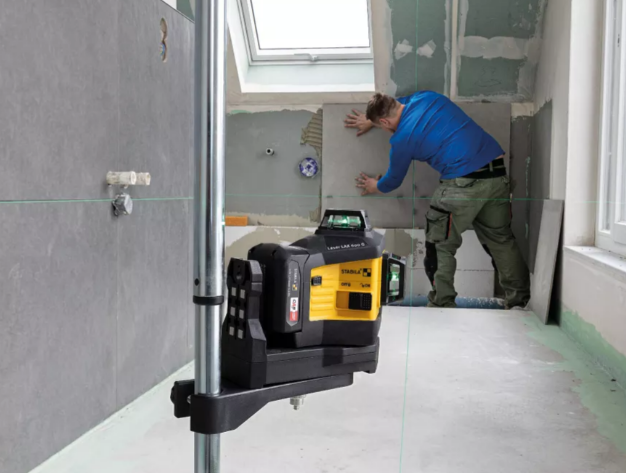 STABILA 03420 LAX 600 G Multi-Line 360° GREENBEAM Laser Kit wall