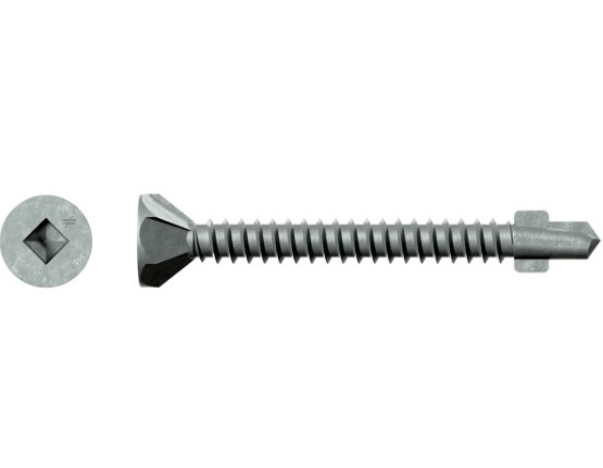 CBSDQ158S #8 x 1-5/8, Steel, #2 Drill Point w/Nibs, Galvanized