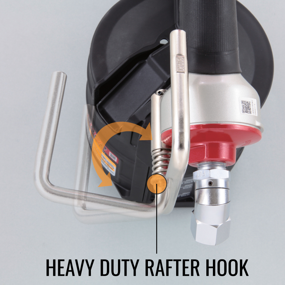 MAX CN890F3 SuperFramer Coil Framing Nailer rafter hook