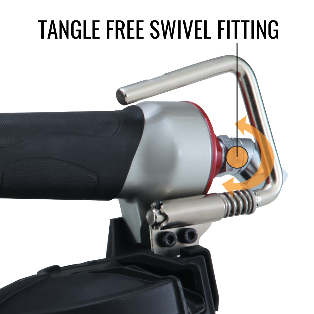 MAX CN890F3 SuperFramer Coil Framing Nailer swivel fitting