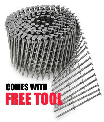 2" x .090 Ring Shank HDG Galvanized Wire Coil Nails