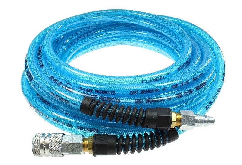 Coilhose Flexeel PFE6050TS58C 3/8" x 50 ft. Air Hose w/ Fittings
