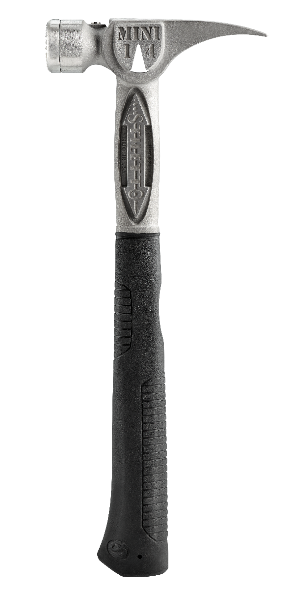 Stiletto TBM14RMS TIBONE Mini 14oz Milled Face, 16" Straight Handle Framing Hammer straight claw
