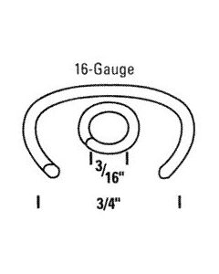 RING16G110B Bostitch 16 Gauge 3/4" GL C Ring Blunt Tip