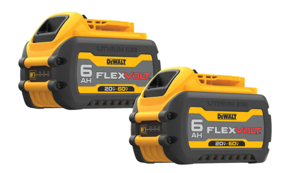 Dewalt DCB606-2 20V/60V MAX FLEXVOLT Battery Pack of 2