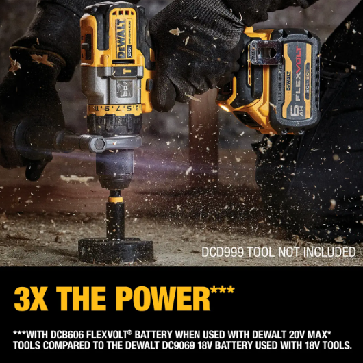 Dewalt DCB606-2 20V/60V MAX FLEXVOLT Battery Pack 3x the power