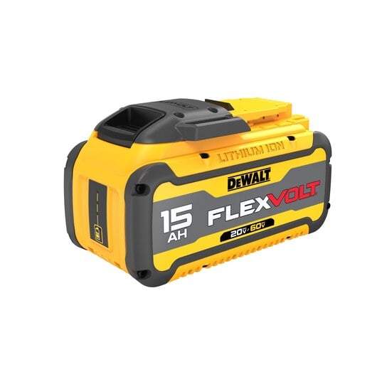 Dewalt FLEXVOLT 20V/60V MAX* 15.0Ah Battery side angle