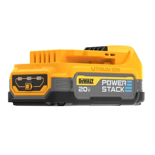 Dewalt 20V Max Powerstack Compact Battery angle