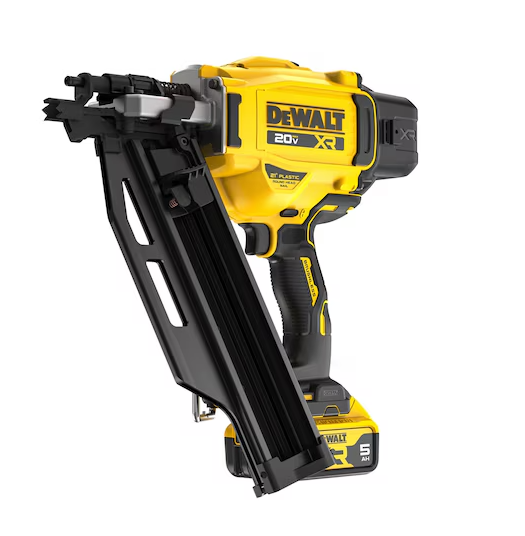Dewalt DCN920P1 20V MAX Cordless 21-Degree Framing Nailer Kit, 2 to 3-1/2" magnesium high strength magazine