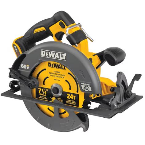 DeWalt DCS578B 60V MAX Cordless 7-1/4" Electric Circular Saw w/ Brake
