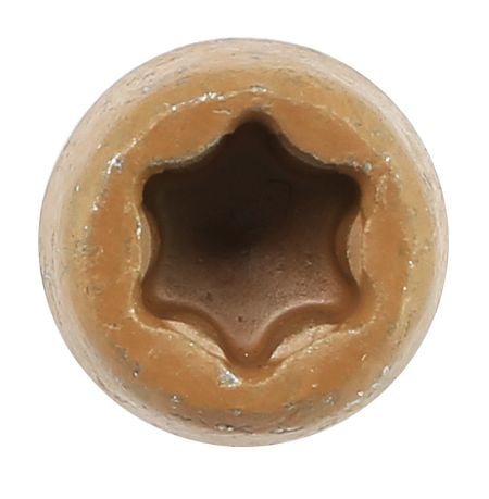 Deck-Drive #10 x 2-3/4" DCU Brown-05 Composite Deck Screw DCU234SBR05 t20 6lobe drive type