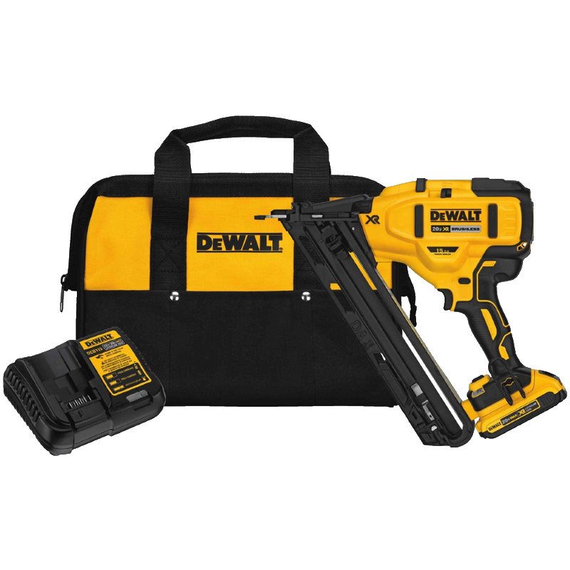 Dewalt DCN650D1 20V 15 Gauge Cordless Angled Finish Nailer Kit