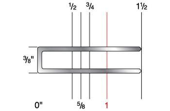 W1840CGR 7/16" Crown x 1-1/4" Leg 18 Gauge Galvanized Staples